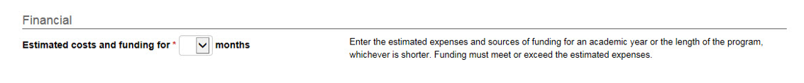 Financial Section on the Financial Information Page