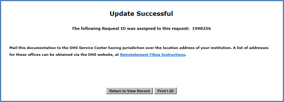 Update Successful