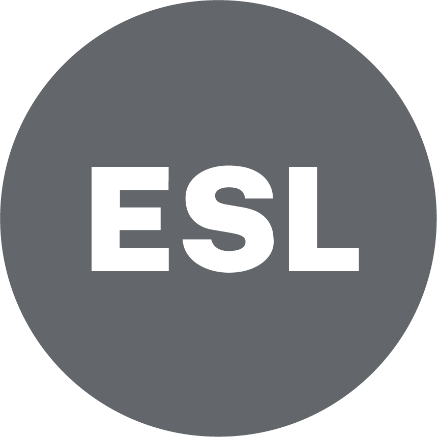 Icon - Specific text within a document applies only to English as a Second Language schools or students
